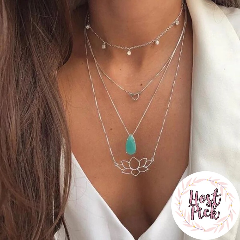 ‼️3/$30 Boho Multilayer Sexy Gold Choker Necklace